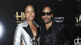 Naomie Harris na snímke s hudobníkom a hercom Lennym Kravitzom