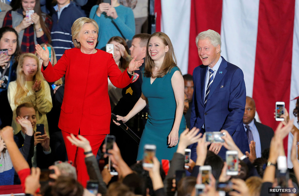 Demokratická prezidentská kandidátka Hillary...