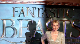 J.K. Rowling počas premiéry filmu  Fantastické...
