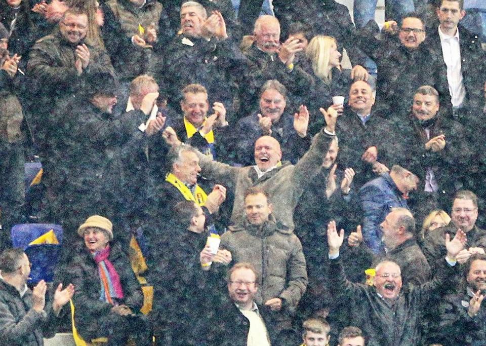 Viktor Orbán na zápase v Dunajskej Strede.