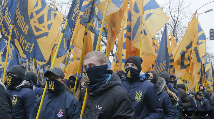 Ukrajina, demonštrácia, protest, nacionalisti,...