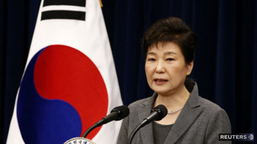 juhokórejská prezidentka  Pak Kun-hje