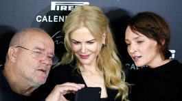 Peter Lindbergh s herečkami Nicole Kidman (v strede) a Umou Thurman.