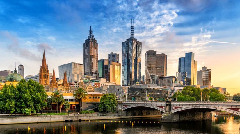 Melbourne, Austrália, mesto, mrakodrapy, rieka,...