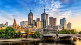 Melbourne, Austrália, mesto, mrakodrapy, rieka, most