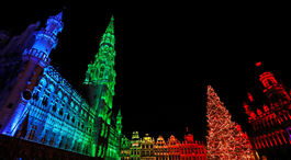 Brusel, Vianoce, osvetlenie, advent, vianočné trhy