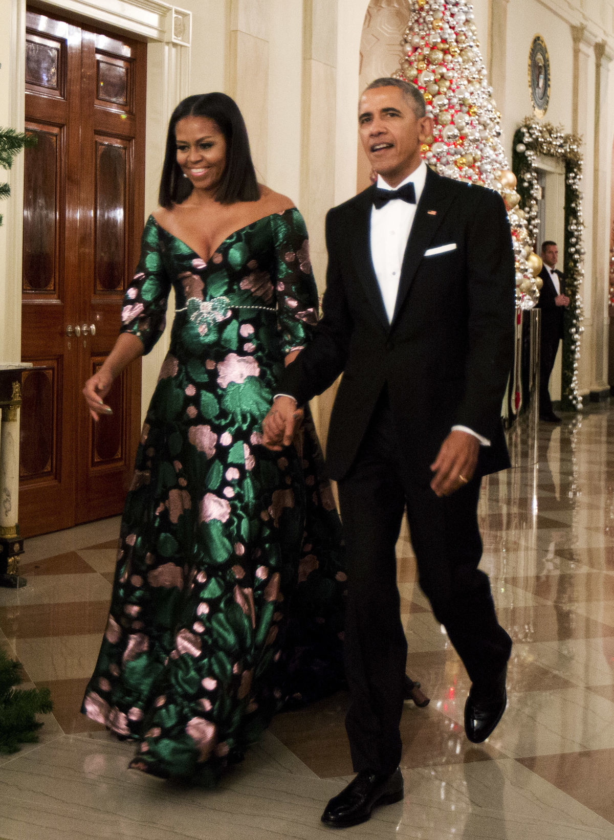 Americký prezident Barack Obama a prvá dáma...
