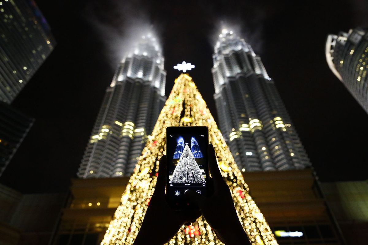 Malajzia, Kuala Lumpur, Vianoce, Petronas Twin towers