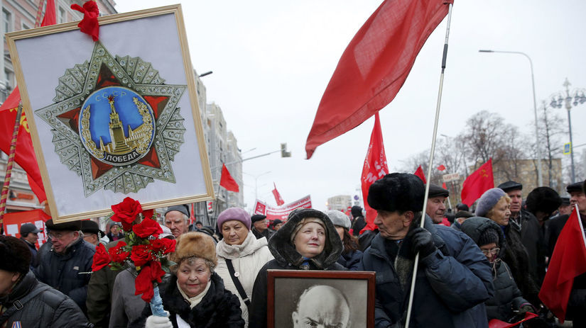 Moskva, Rusi, výročie boľševickej revolúcie