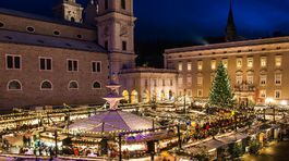 Salzburg, advent, vianočné trhy, Sbg.Christindlmarkt Residenzplatz
