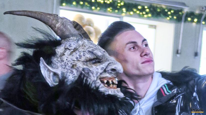 Selfie s mierumilovným krampusom.
