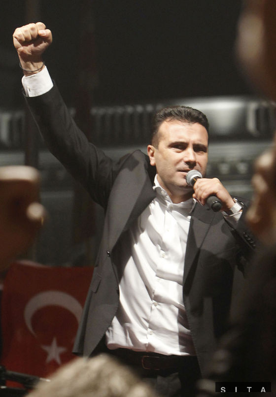 Opozičný líder Zoran Zaev.