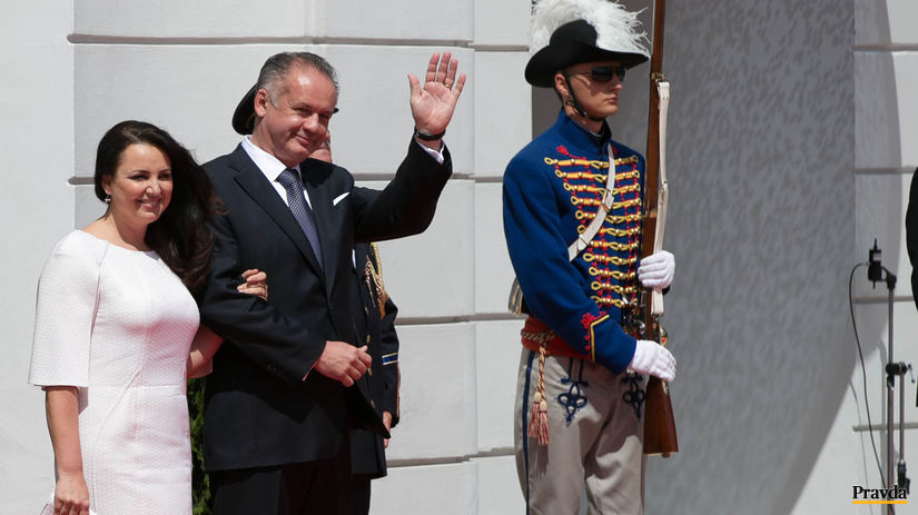 Prezident Andrej Kiska s manželkou Martinou...