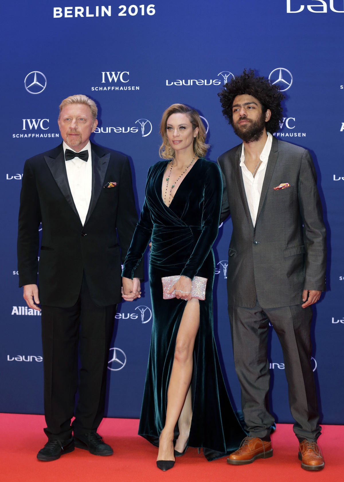 Zľava: Boris Becker, Lilly Becker a Noah Becker.