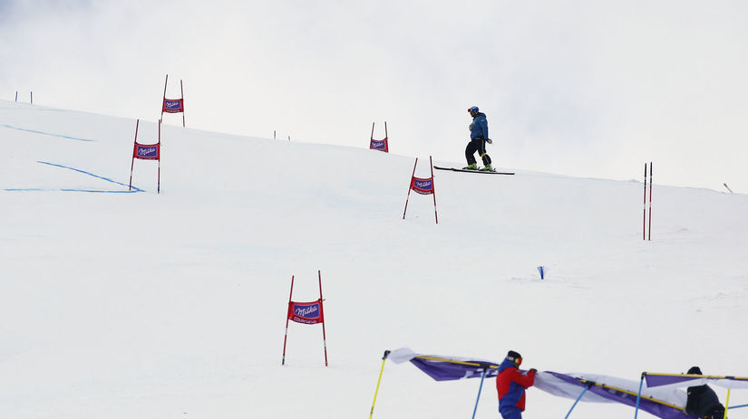 Courchevel, zrušený obrovský slalom,