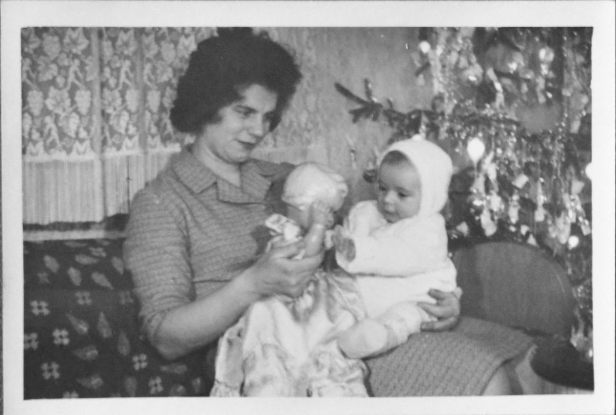 Dobová vianočná fotografia z roku 1963.