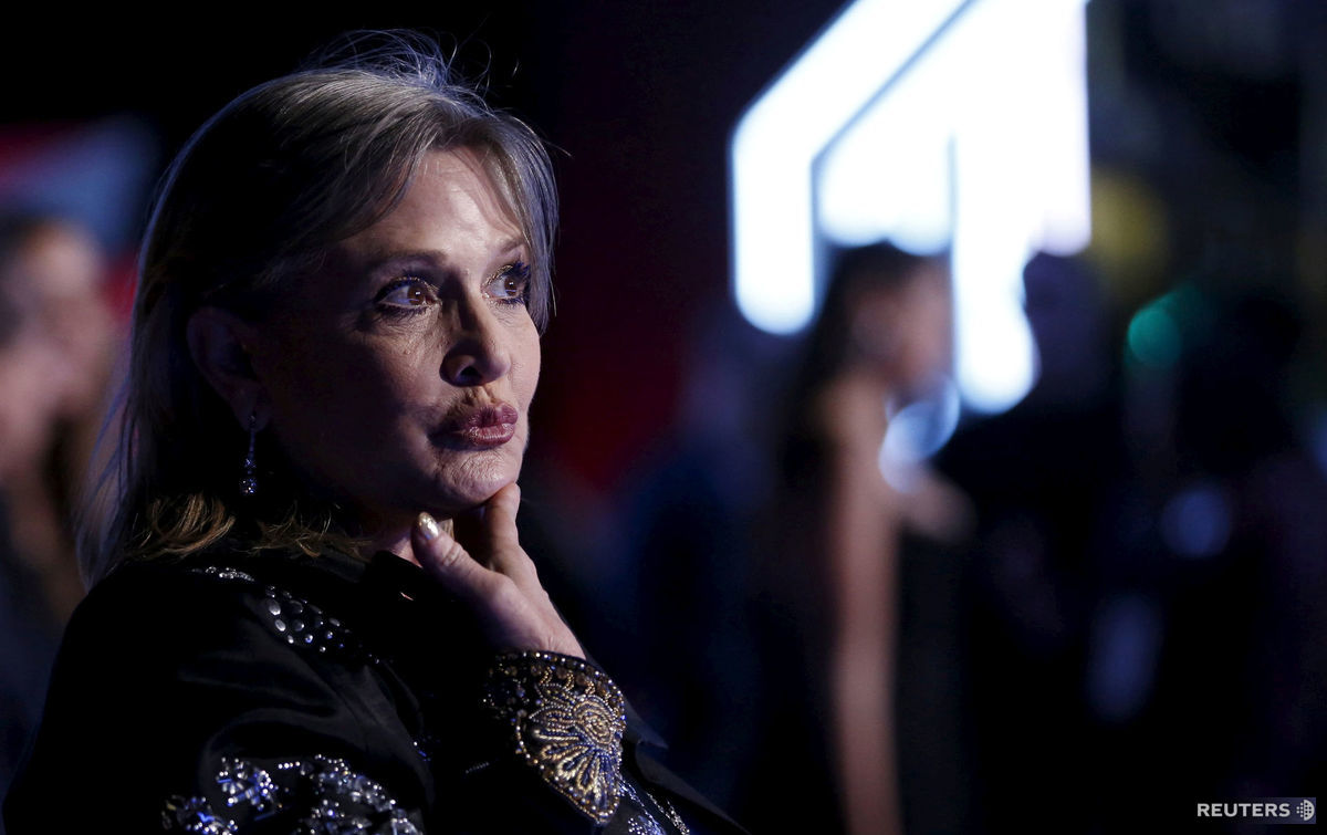 Carrie Fisher na zábere z roku 2015 -...