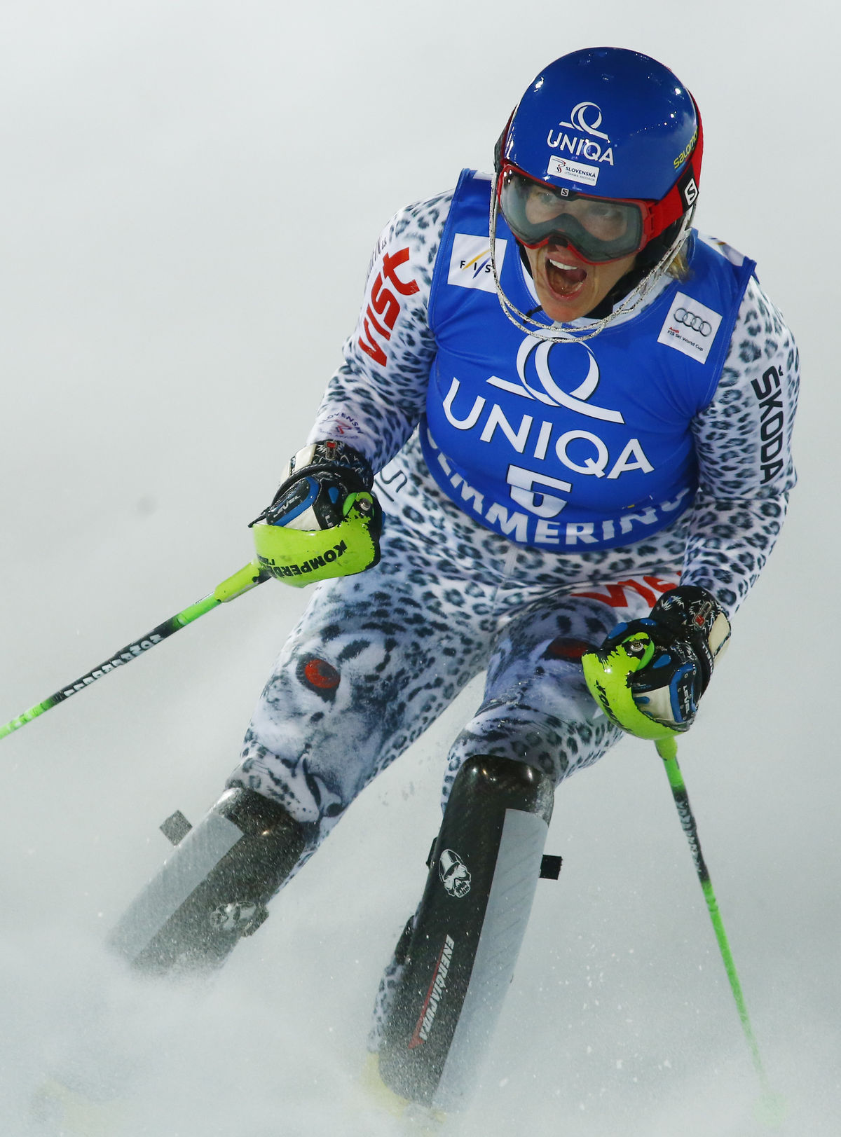 Slovenka Veronika Velez-Zuzulová po dojazde do...