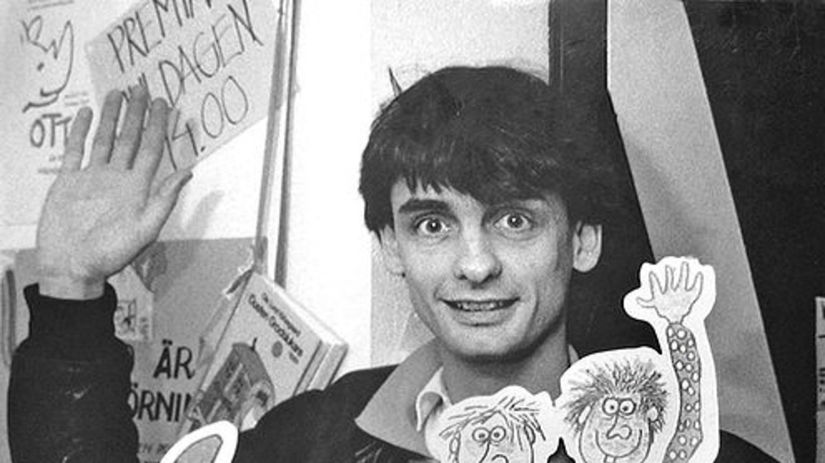 Rumle Hammerich v roku 1988 na premiére svojho...