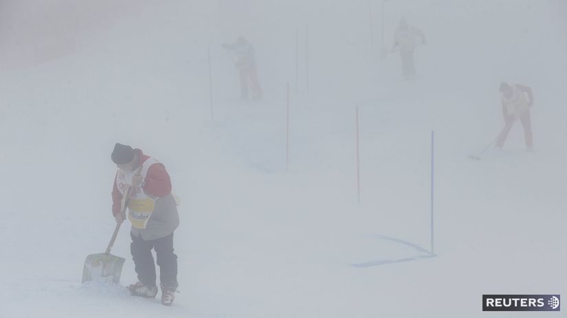 lyžovanie, slalom mužov, ilustračné foto