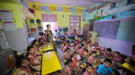 deti, škola, india, bavlníková komunita