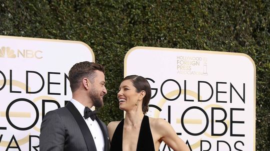  Justin Timberlake a jeho manželka Jessica Biel...