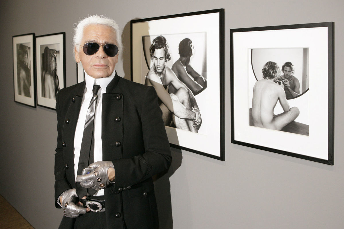 Nemecký módny dizajnér Karl Lagerfeld.