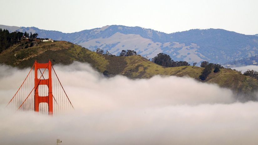 San Francisco, Golden Gate bridge, most, hmla,...