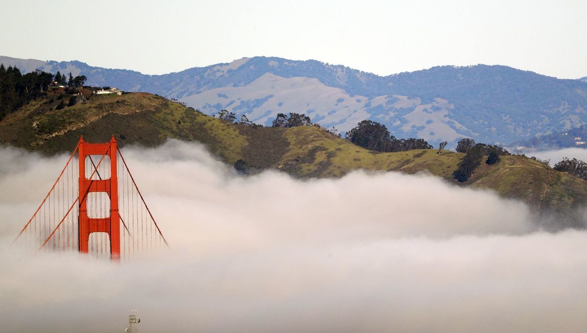 San Francisco, Golden Gate bridge, most, hmla, Kalifornia