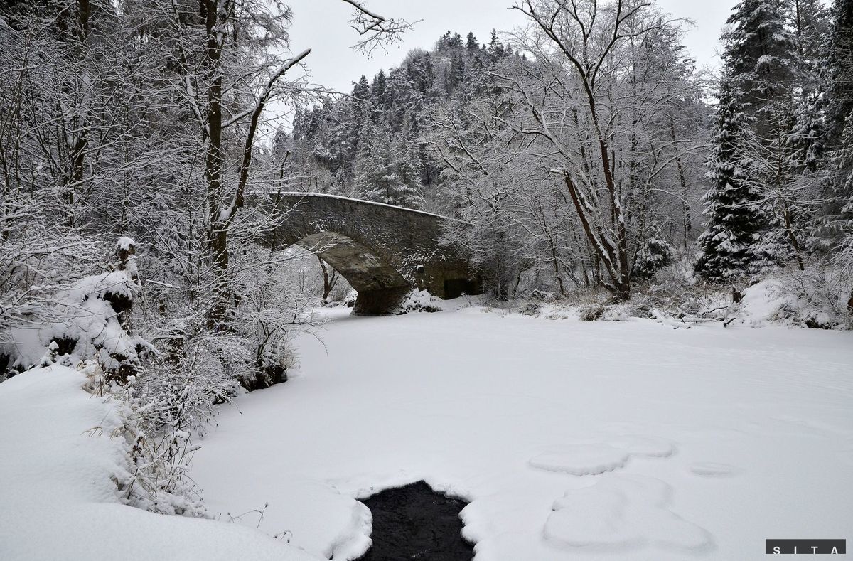 Slovenský raj, zima, Hornád, sneh, mráz