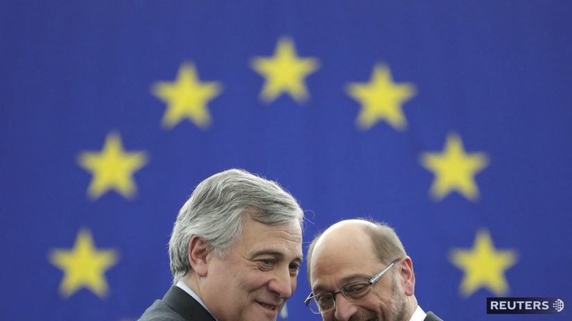 Antonio Tajani, Martin Schulz