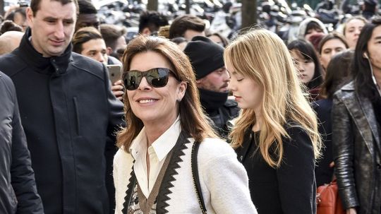 Princezná Caroline z Monaka pred prehliadkou...