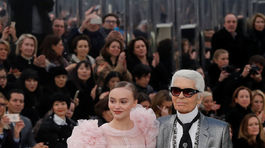 Karl Lagerfeld a modelka a herečka Lily-Rose Depp 