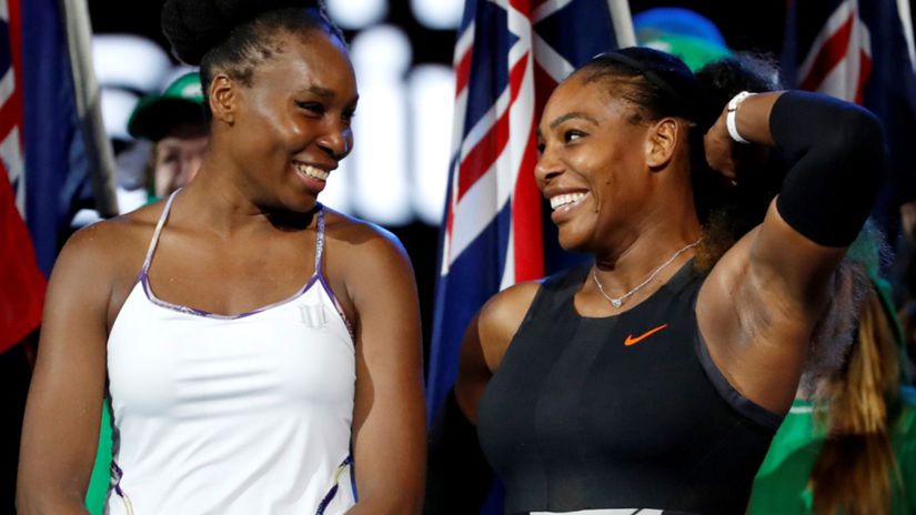Sestry Williamsové po finále Australian Open...
