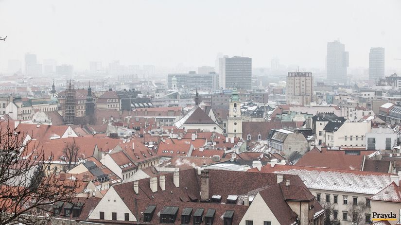 Bratislava, inverzia, smog