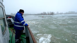 Dunaj, ľad, ľadoborec, Čunovo, vodné dielo, lámanie ľadu