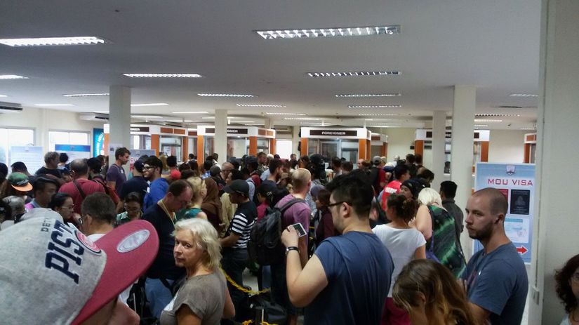 Momentka z thajsko-kambodžskej hranice.