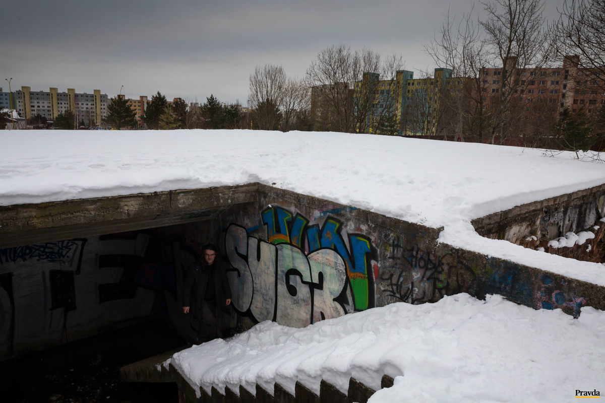 Protiatómový kryt na Sídlisku KVP.