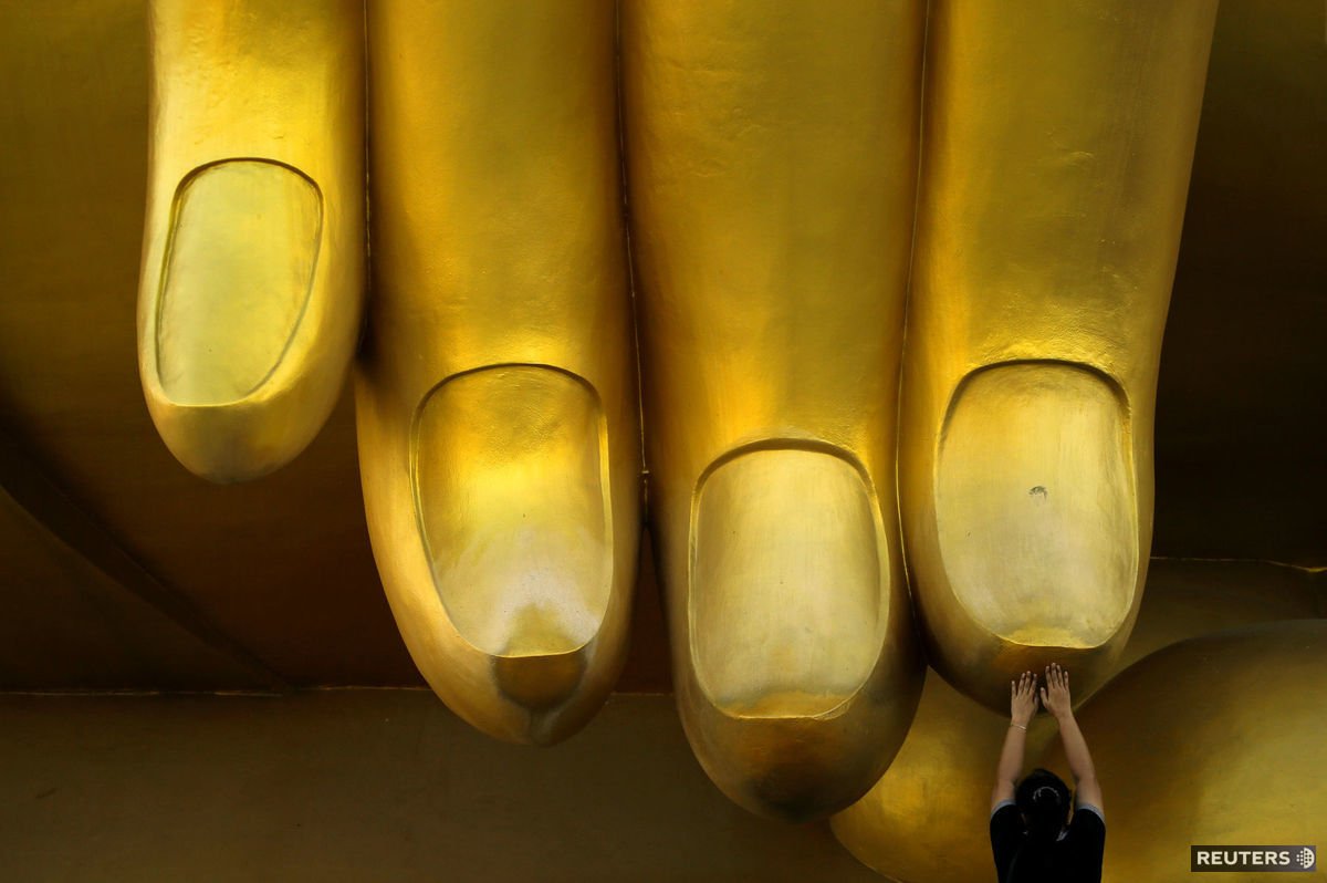 Budha, ruka, prsty,