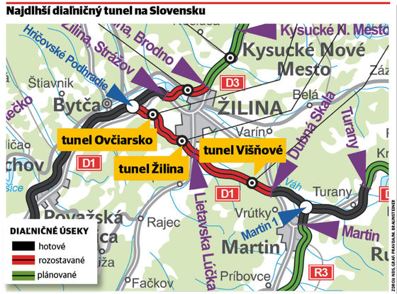 Najdlhší diaľničný tunel na Slovensku.