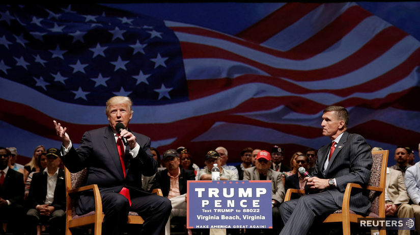Donald Trump, Michael Flynn, príhovor, míting