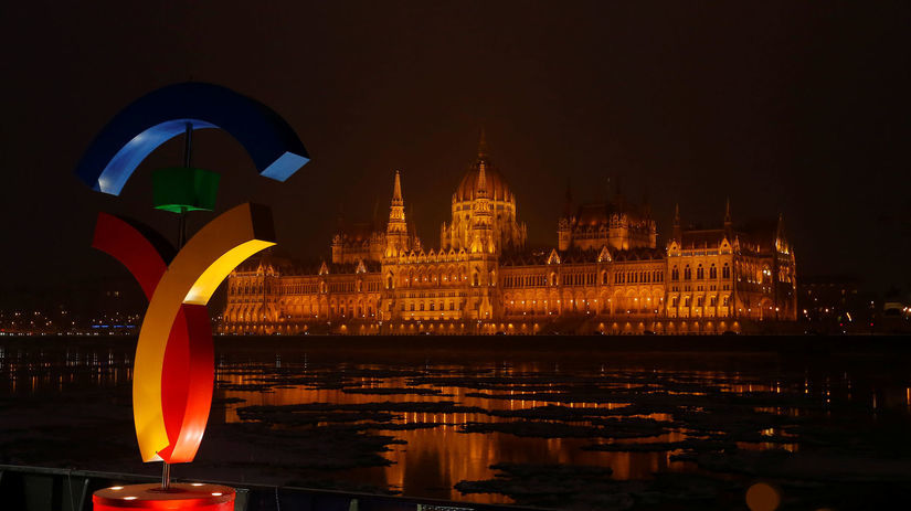 logo, Budapešť, OH 2024, Dunaj, OH, olympijské hry