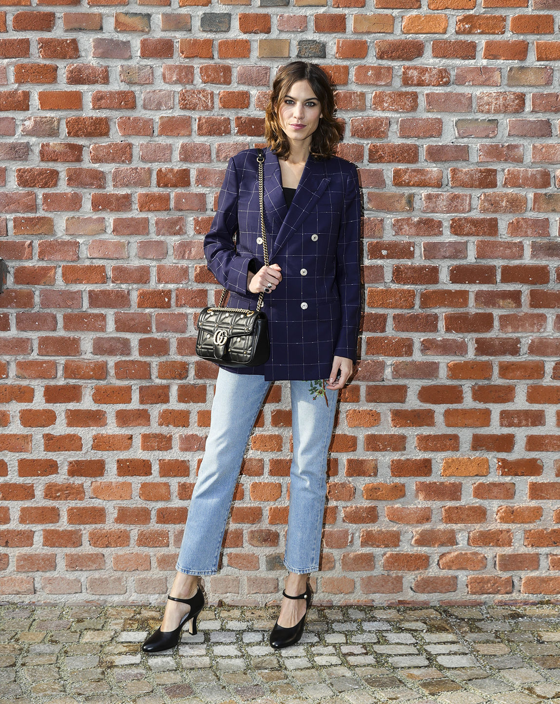 Moderátorka a modelka Alexa Chung na prehliadku...