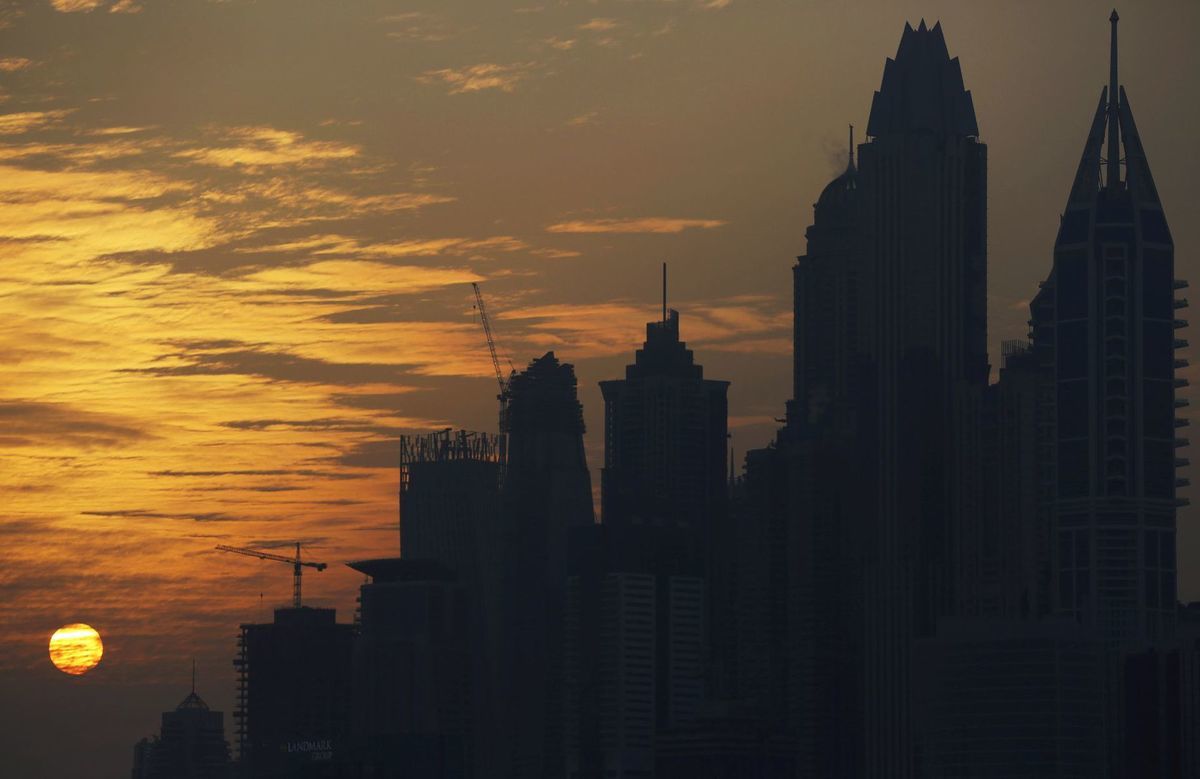 Dubaj, SAE, Spojené arabské emiráty, mesto, mrakodrapy, budovy
