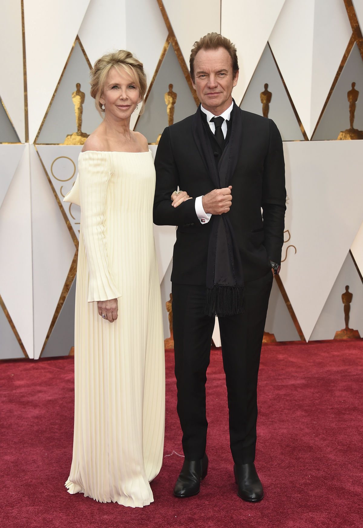 Manželský pár Sting a Trudie Styler na Oscaroch.