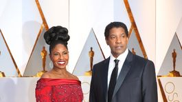 Nominovaný Denzel Washington a jeho manželka Pauletta Washington.