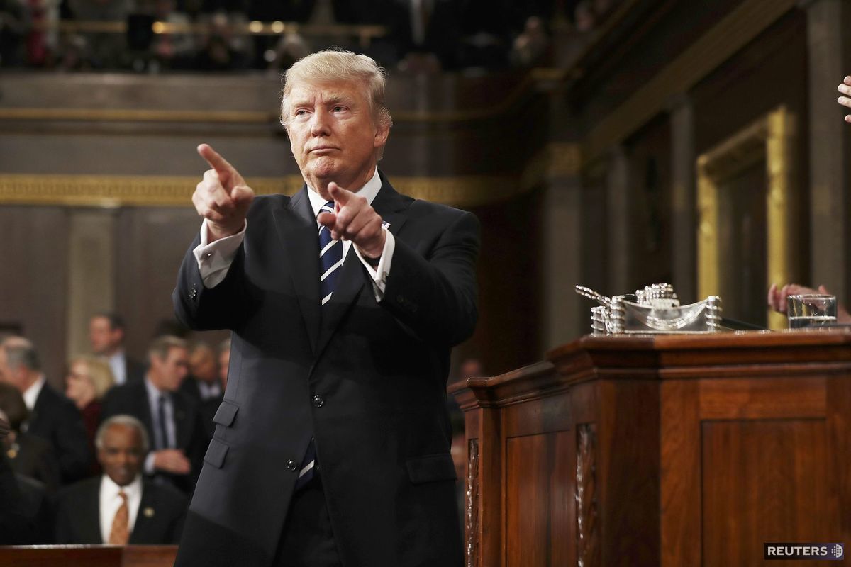 Reakcia Donalda Trumpa po skončení jeho prvého...