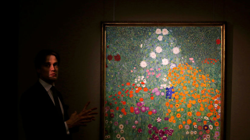 Gustav Klimt, obraz, Sotheby's, Bauerngarten