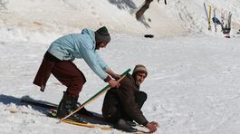 Pakistan, lyžovačka, lyžiarske stredisko, zima, sneh,  Malam Džabba, Svát