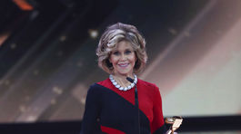 Americká herečka Jane Fonda si v Hamburgu prebrala cenu Golden Camera.